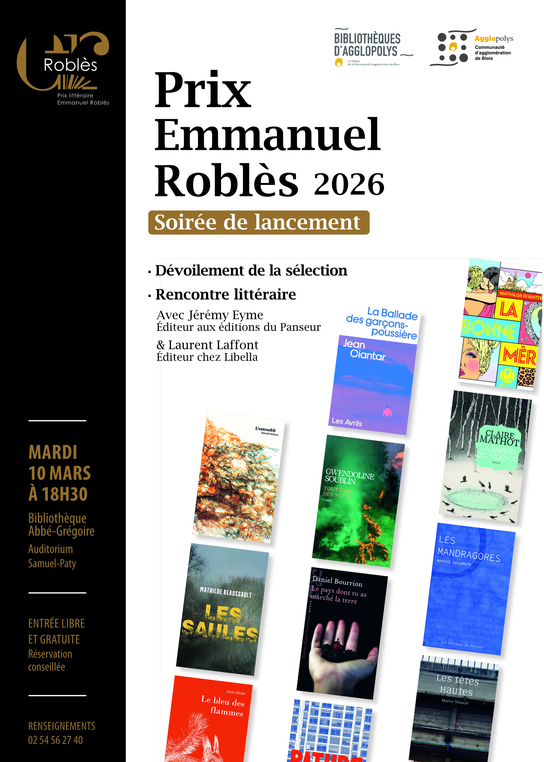Affiche Prix Roblès 2026