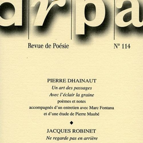 ARPA (revue) : cahier de recherche poétique | Siméon, Roger. Directeur de publication