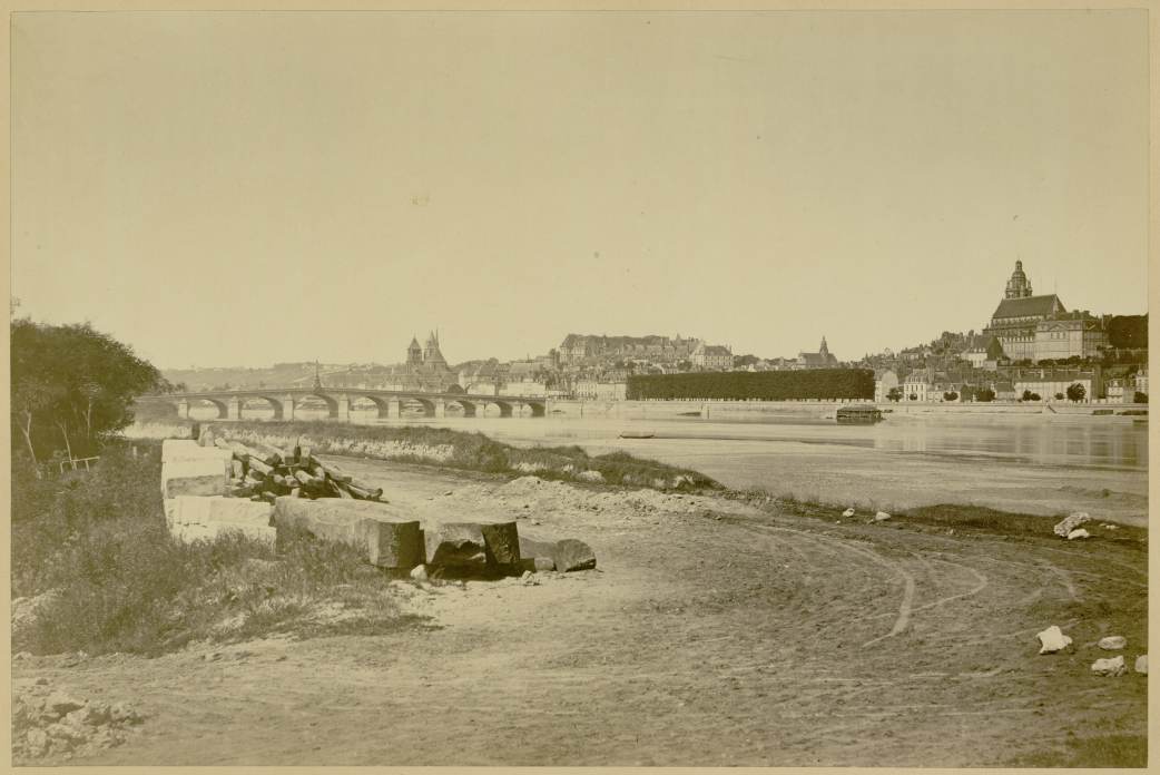 Séraphin-Médéric Mieusement, vue de Blois, prise de la Creusille, 1867
