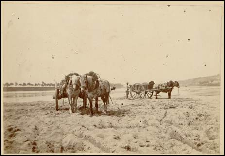 Jules Contant, Blois, tireurs de sable en Loire, vers 1890