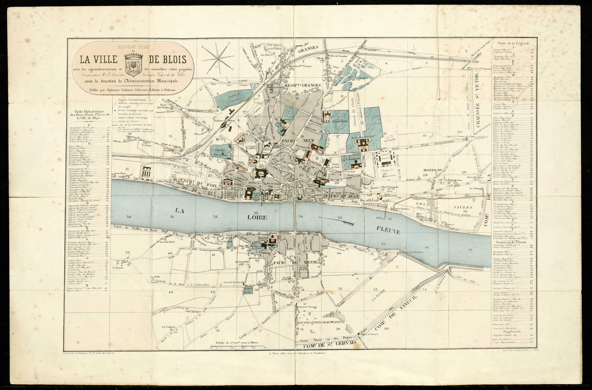 Bressler, Plan de Blois, 1860