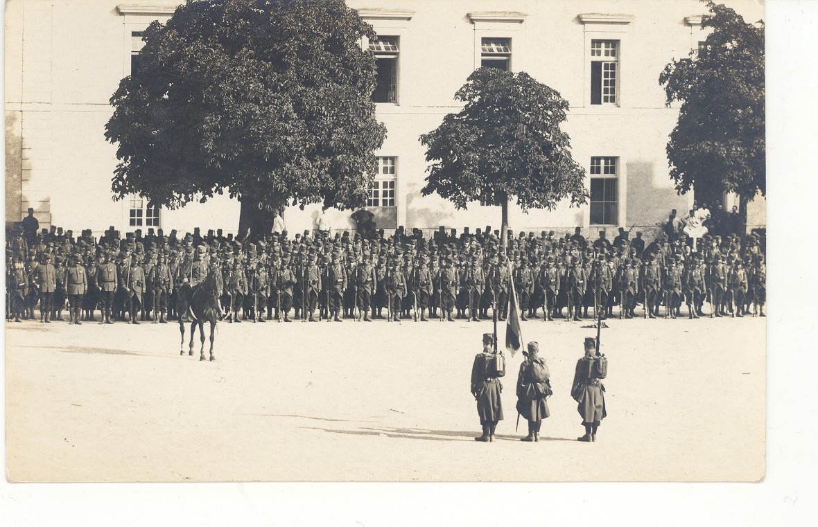 Départ du 113e régiment d'infanterie, 5 août 1914