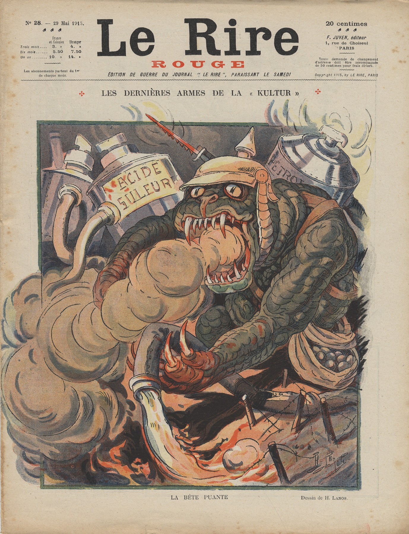 Le Rire rouge, 1915-1917. Cote MVP 12