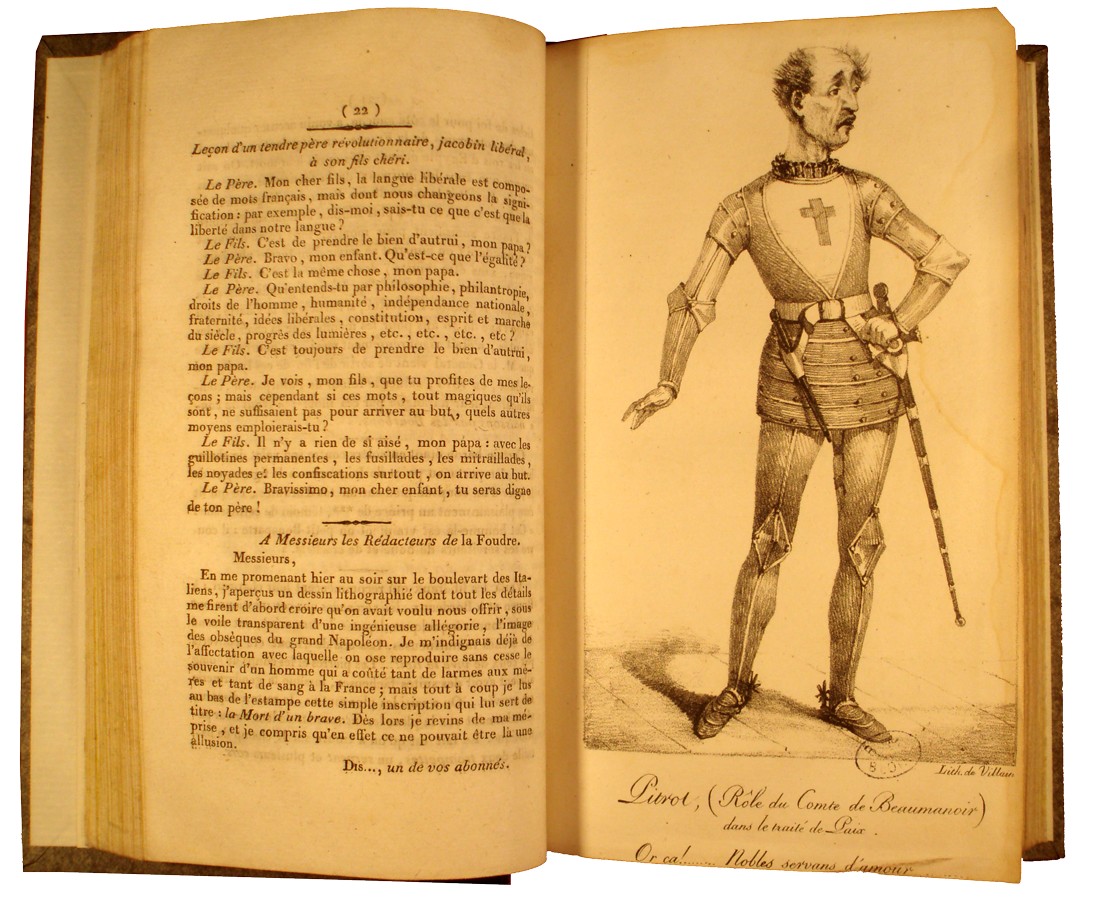 La Foudre, journal de la littérature, des spectacles et des arts, 1821-1823. Cote MVP 112