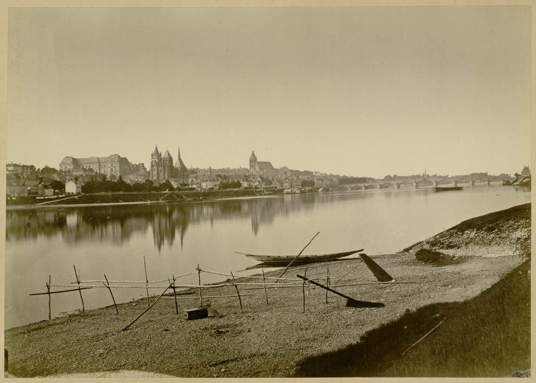 Séraphin-Médéric Mieusement, vue de Blois prise de la levée de Chailles, 1867