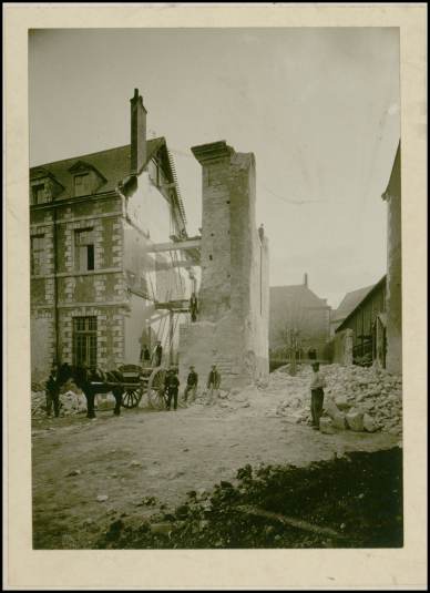 Agrandissement du collège de Blois, place Louis XII, vers 1893