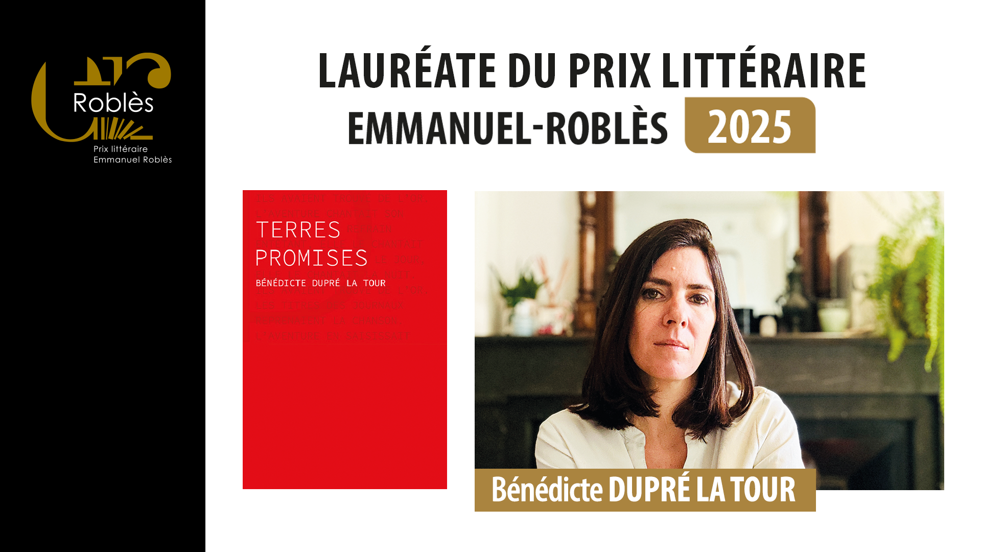 Lauréat·e et livre Prix Roblès 2025