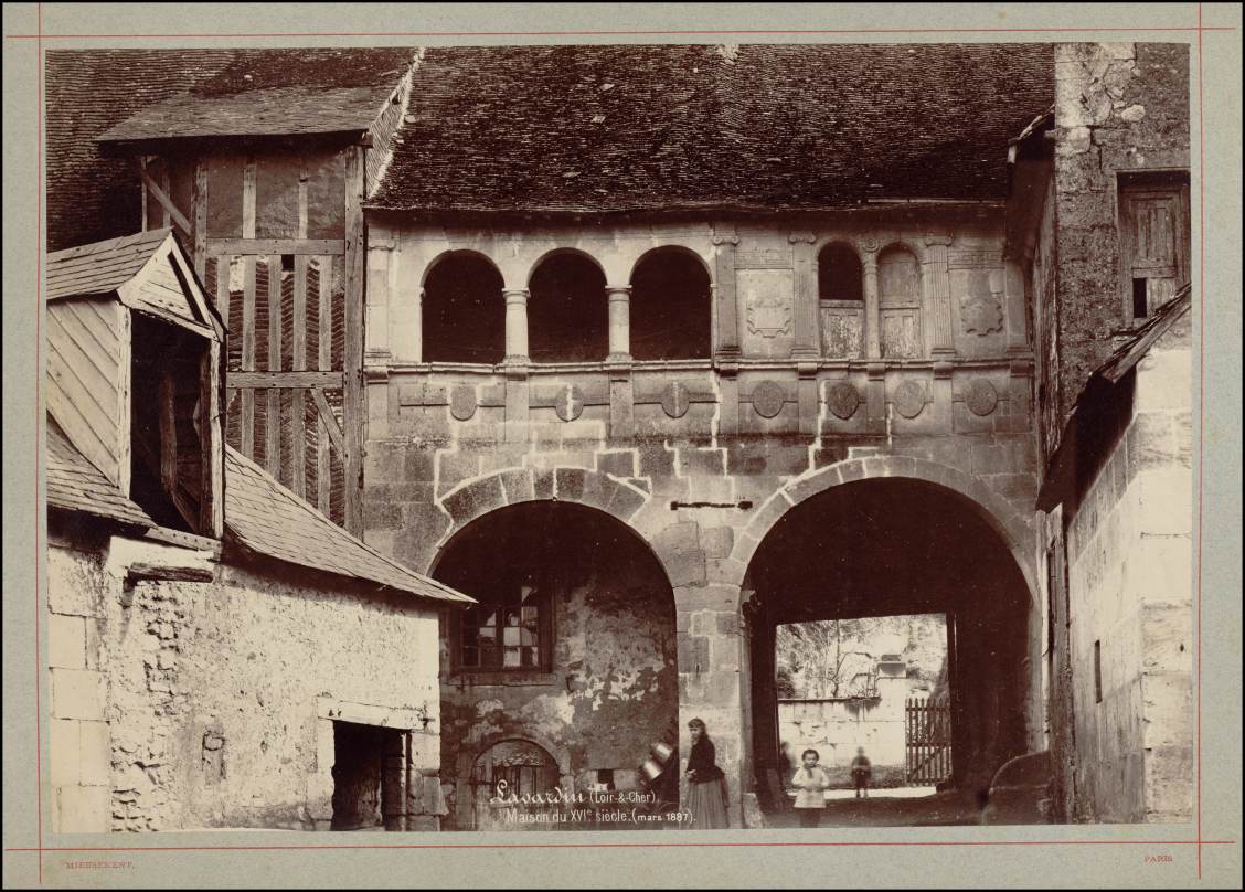 Séraphin Médéric Mieusement, Lavardin, maison Renaissance, rue de la Barrière, vers 1883