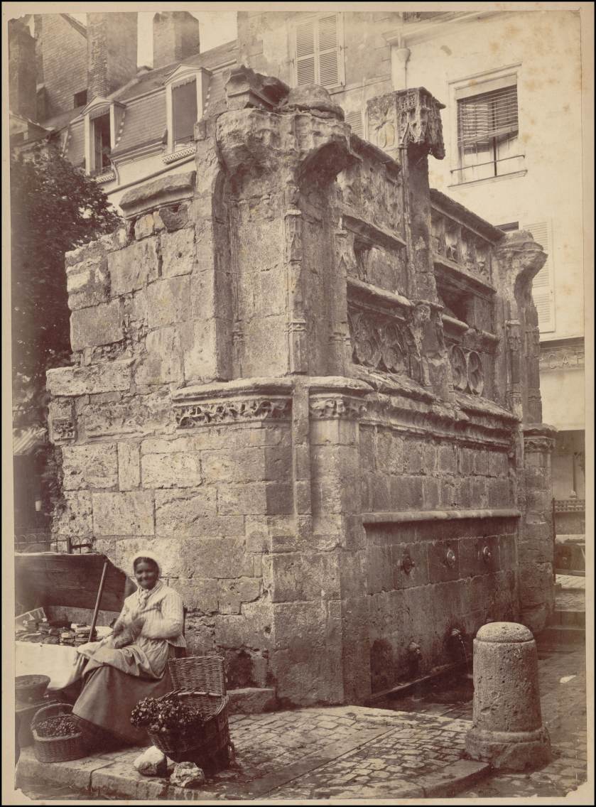 Séraphin Médéric Mieusement, Blois, la fontaine Louis XII avant sa restauration, vers 1890