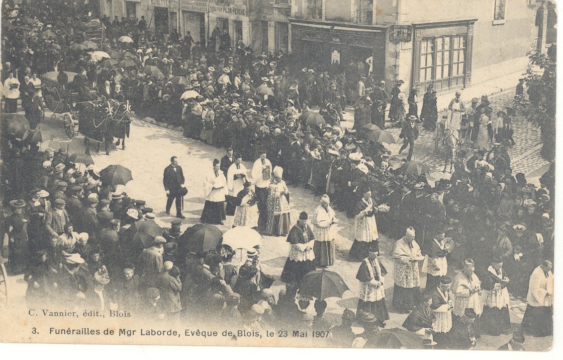 Funérailles de Mgr Laborde, 23 mai 1907