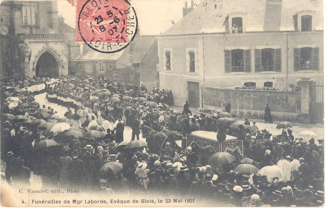 Funérailles de Mgr Laborde, 23 mai 1907