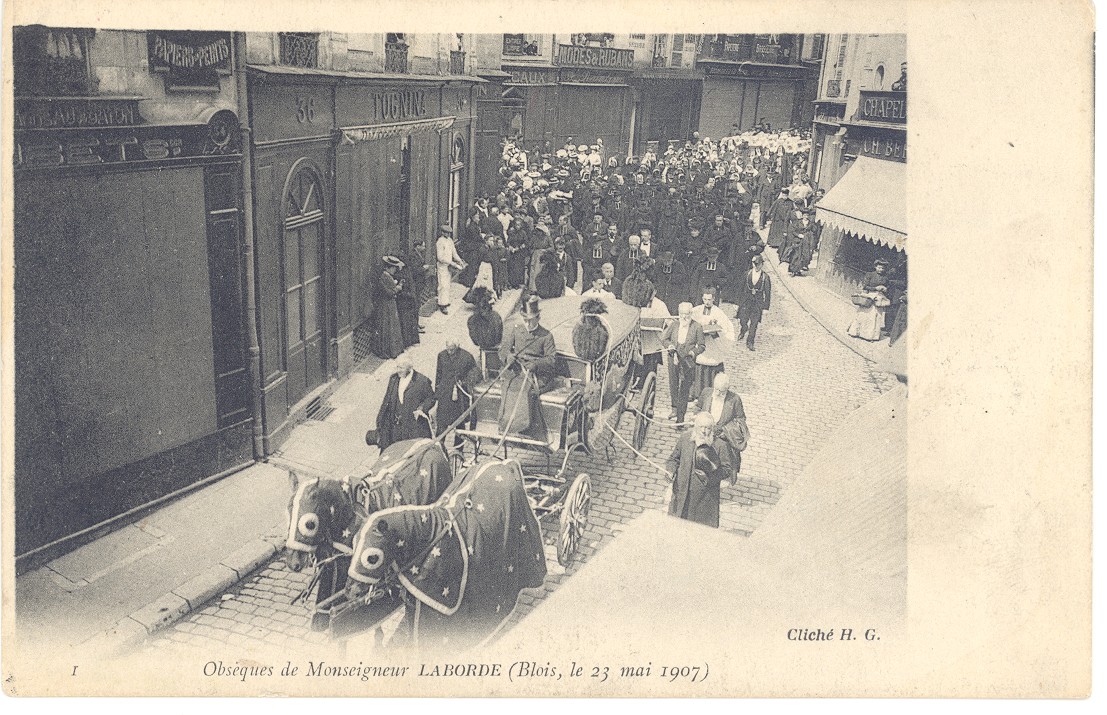 Funérailles de Mgr Laborde, 23 mai 1907