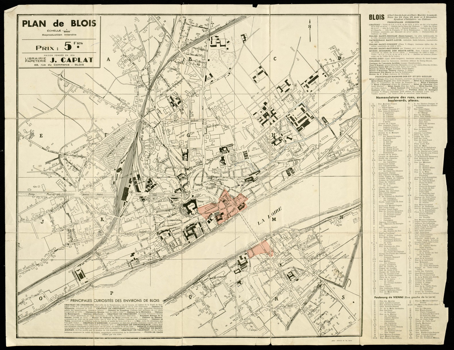 Jean Caplat, Plan de Blois en 1940