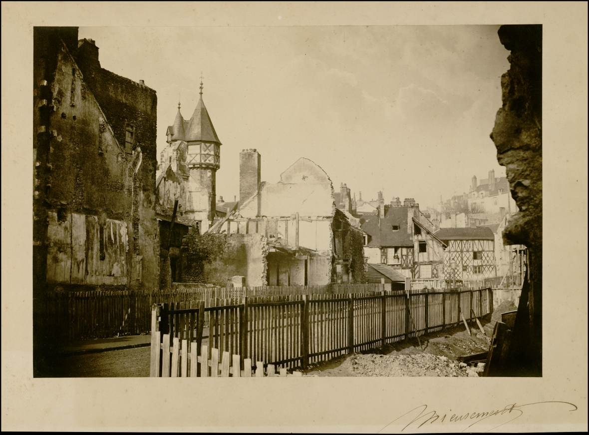 Séraphin Médéric Mieusement, Percement de la rue du Prince Impérial, Blois, 1865